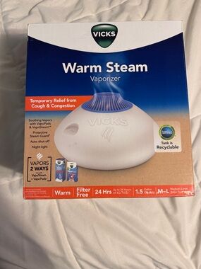 Vicks Warm Steam Vaporizer - White